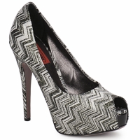 Zapatos Mujer Zapatos de tacón Missoni RM72 Negro / Plateado
