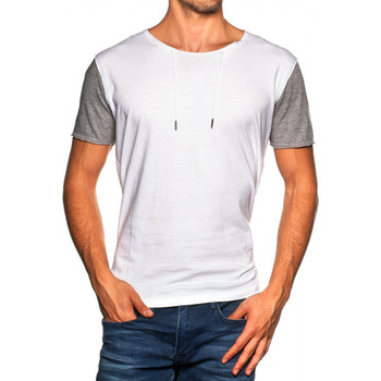 textil Hombre Camisetas manga corta Japan Rags T-Shirt  Linon blanc Blanco