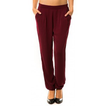 textil Mujer Pantalones de chándal Dress Code Pantalon R9771 Bordeaux Rojo