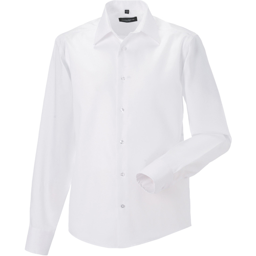 textil Hombre Camisas manga larga Russell 958M Blanco