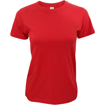 textil Mujer Camisetas manga corta B And C TW040 Rojo