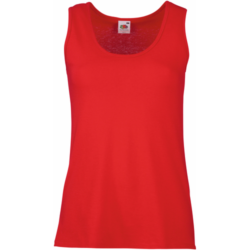 textil Mujer Camisetas sin mangas Fruit Of The Loom 61376 Rojo