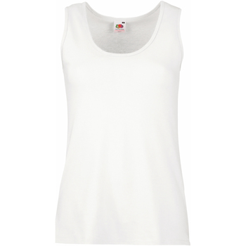 textil Mujer Camisetas sin mangas Fruit Of The Loom 61376 Blanco