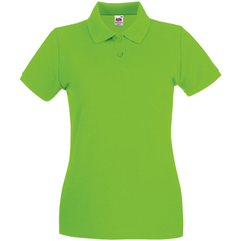textil Mujer Polos manga corta Fruit Of The Loom 63030 Verde