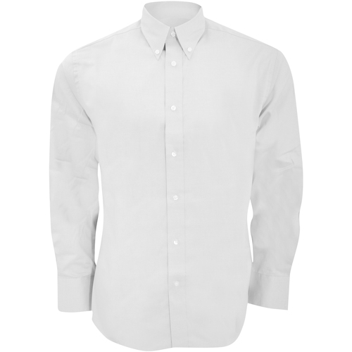 textil Hombre Camisas manga larga Kustom Kit KK188 Blanco