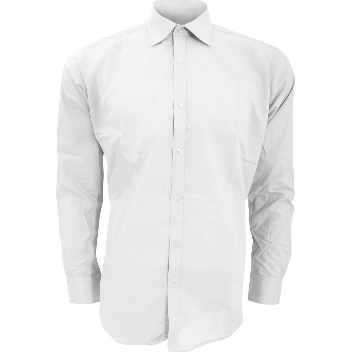 textil Hombre Camisas manga larga Kustom Kit KK192 Blanco