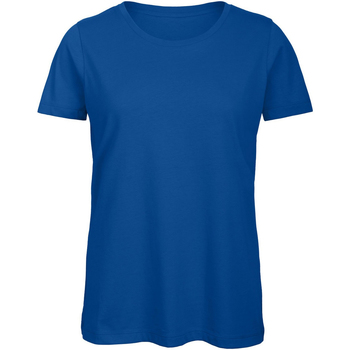 textil Mujer Camisetas manga larga B And C TW043 Azul