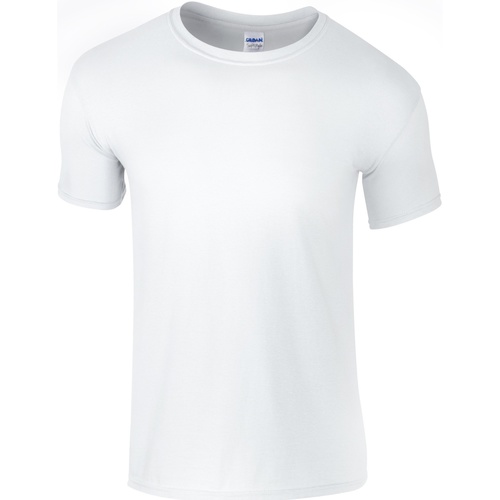 textil Hombre Camisetas manga corta Gildan Softstyle Blanco