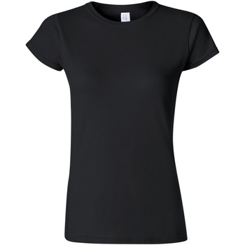 textil Mujer Camisetas manga corta Gildan Soft Negro