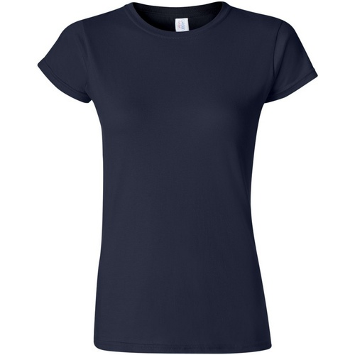 textil Mujer Camisetas manga corta Gildan Soft Azul