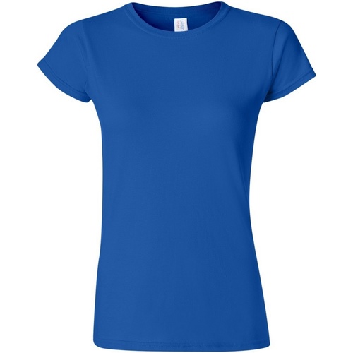 textil Mujer Camisetas manga corta Gildan Soft Azul