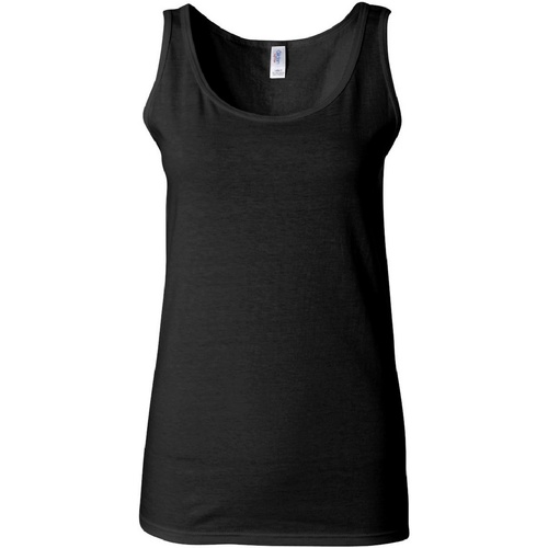 textil Mujer Camisetas sin mangas Gildan 64200L Negro