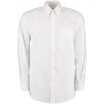 textil Hombre Camisas manga larga Kustom Kit KK105 Blanco