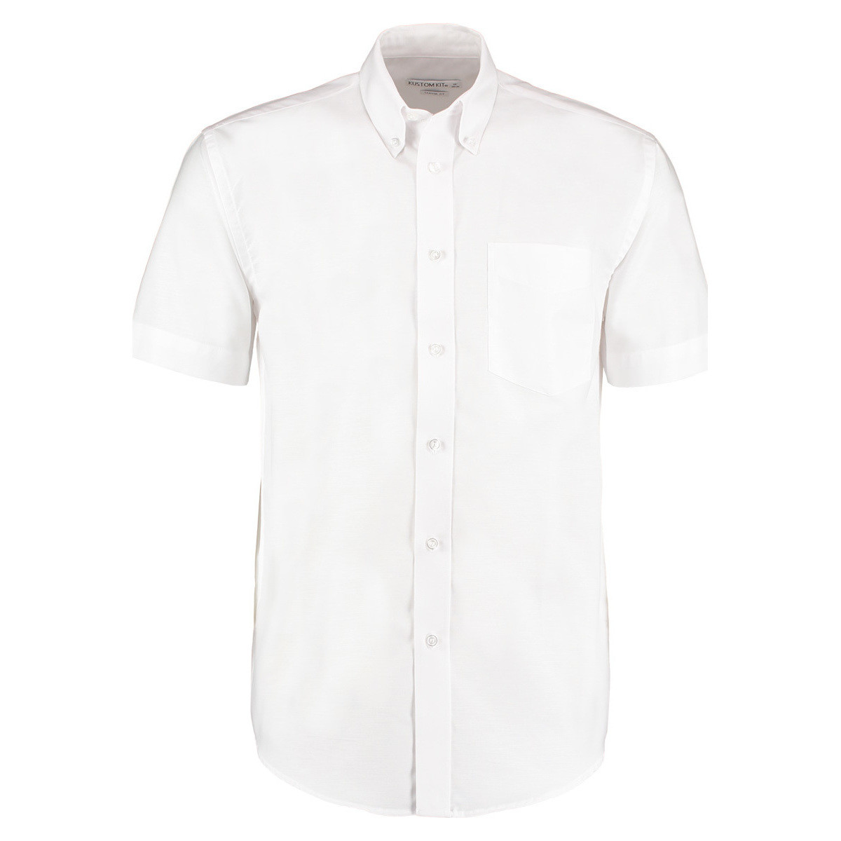 textil Hombre Camisas manga corta Kustom Kit KK350 Blanco