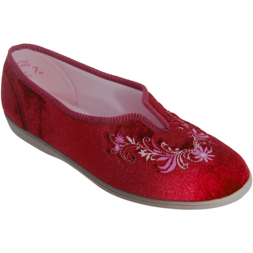 Zapatos Mujer Pantuflas Sleepers DF531 Rojo