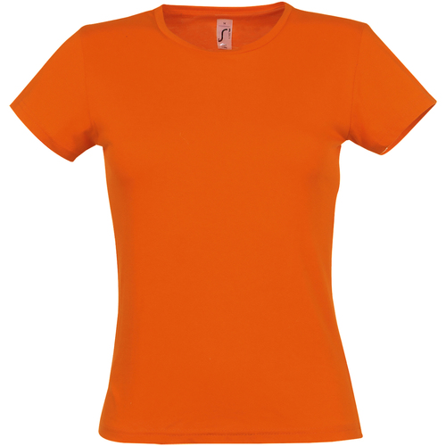 textil Mujer Camisetas manga corta Sols Miss Naranja