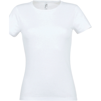 textil Mujer Camisetas manga corta Sols Miss Blanco