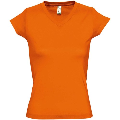 textil Mujer Camisetas manga corta Sols Moon Naranja