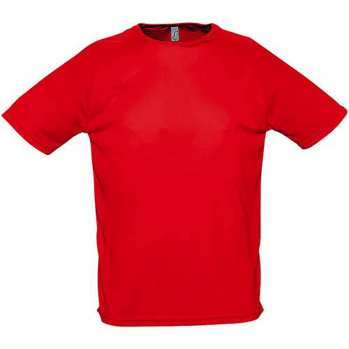 textil Hombre Camisetas manga corta Sols Performance Rojo