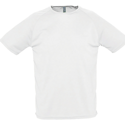 textil Hombre Camisetas manga corta Sols Performance Blanco
