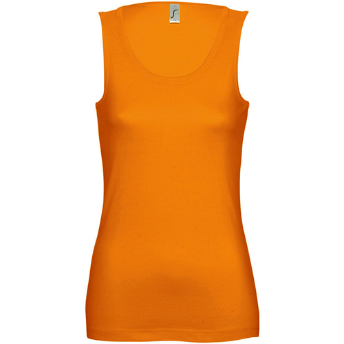 textil Mujer Camisetas sin mangas Sols Jane Naranja