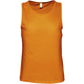 textil Hombre Camisetas sin mangas Sols 11465 Naranja
