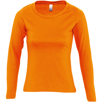 textil Mujer Camisetas manga larga Sols Majestic Naranja
