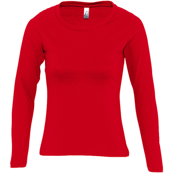 textil Mujer Camisetas manga larga Sols Majestic Rojo