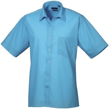 textil Hombre Camisas manga corta Premier PR202 Azul