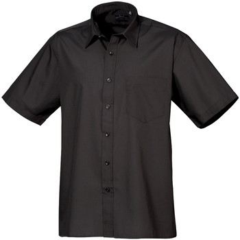 textil Hombre Camisas manga corta Premier PR202 Negro