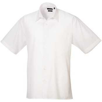 textil Hombre Camisas manga corta Premier PR202 Blanco