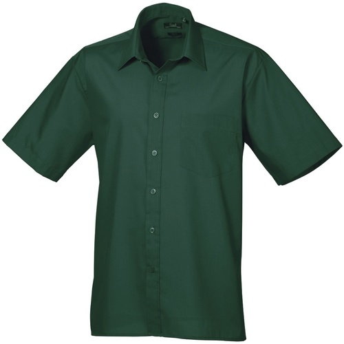 textil Hombre Camisas manga corta Premier PR202 Verde