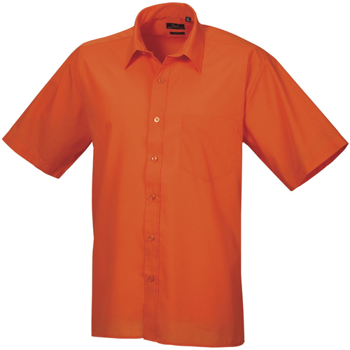 textil Hombre Camisas manga corta Premier PR202 Naranja