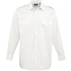 textil Hombre Camisas manga larga Premier PR210 Blanco