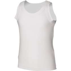 textil Niños Camisetas sin mangas Skinni Fit SM016 Blanco