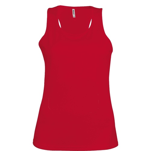 textil Mujer Camisetas sin mangas Kariban Proact Proact Rojo