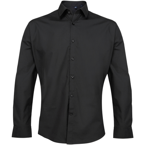 textil Hombre Camisas manga larga Premier PR207 Negro