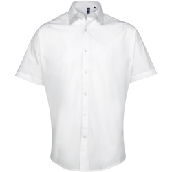 textil Hombre Camisas manga corta Premier PR209 Blanco