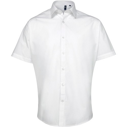 textil Hombre Camisas manga corta Premier PR209 Blanco