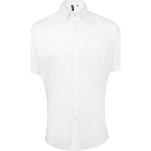 textil Hombre Camisas manga corta Premier PR236 Blanco