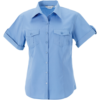 textil Mujer Camisas Russell J919F Azul