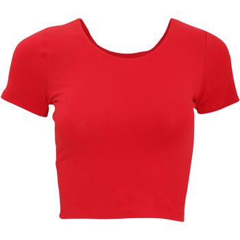 textil Mujer Camisetas manga corta American Apparel RSA8380W Rojo