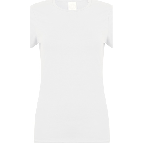 textil Mujer Camisetas manga corta Skinni Fit SK121 Blanco