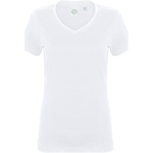 textil Mujer Camisetas manga corta Skinni Fit SK122 Blanco
