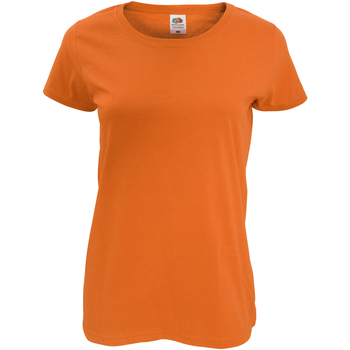 textil Mujer Camisetas manga corta Fruit Of The Loom 61420 Naranja
