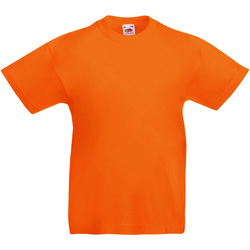 textil Niños Camisetas manga corta Fruit Of The Loom 61019 Naranja
