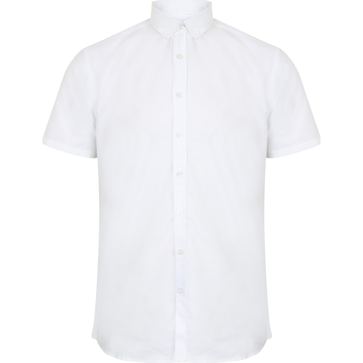textil Hombre Camisas manga corta Henbury HB517 Blanco