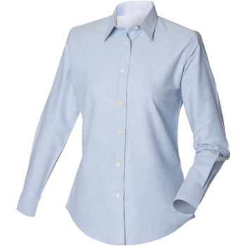 textil Mujer Camisas Henbury Classic Oxford Azul