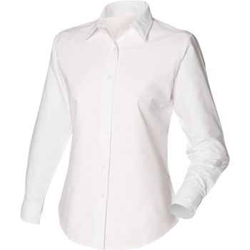textil Mujer Camisas Henbury Classic Oxford Blanco