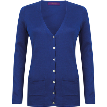 textil Mujer Chaquetas de punto Henbury Fine Knit Azul